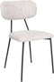 Liviza Stoel Vatir crème - Polyester - Rond Beige - 83 cm , 44.5 cm , 53 cm