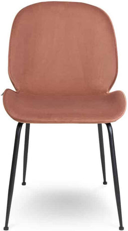 Liviza Stoel Vistar oudroze velvet - Velvet - Rond Roze - 82 cm , 49 cm , 62 cm
