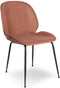 Liviza Stoel Vistar oudroze velvet - Velvet - Rond Roze - 82 cm , 49 cm , 62 cm