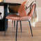 Liviza Stoel Vistar oudroze velvet - Velvet - Rond Roze - 82 cm , 49 cm , 62 cm