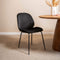 Liviza Stoel Vistar zwart velvet - Velvet - Rond Zwart - 82 cm , 49 cm , 62 cm