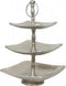 Livlight etagere 3 laags zilver vierkant - Tonder