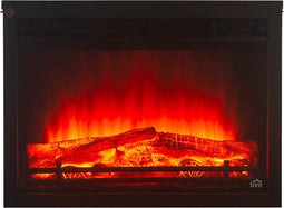 Livn Elektrische Inzethaard Lugano - 43,4 x 60 x 19 cm (hxbxd) - Realistische 3D led vlammen - Sfeervol en warm