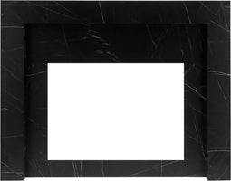 Livn Schouwombouw Bregenz Zwart Marmer Look - 80 x 100 x 30 cm (hxbxd) - Geschikt voor inzethaard Lugano