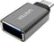 UNITEK Y-A025CGY kabeladapter/verloopstukje USB Type-C USB Type-A Metallic
