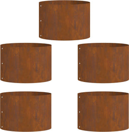 vidaXL - Tuinplanten - 5 - stuks - 30x30x20 - cm - Corten - Staal