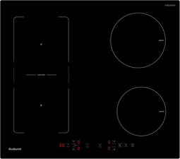 Induction Hob with Flex Zones 60 cm 7200 W Continuous Heating with Low Power Boost, 9 Heat Settings,