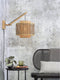GOOD&MOJO Wandlamp Bhutan - Bamboe/Zwart - 55x44x45cm - Binnen Scandinavisch,Bohemian