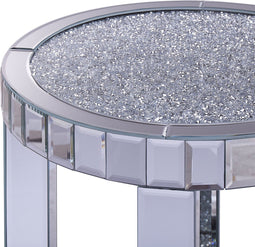 APREY - Bijzettafel - Zilver - Glas