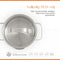 ELLE Gourmet - Kookpan RVS - Ø 16 cm - PFAS vrij - Vaatwasserbestendig - Inclusief deksel
