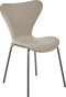 BOONVILLE - Eetkamerstoel - Taupe/Zwart - Synthetisch materiaal