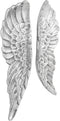 vidaXL - Vleugels - Zilver - 91x31x5 - cm - Aluminium