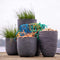 Capi Europe - Vaas Waste Rib NL - Breukbestendig - Terrazzo grijs - Ø38 cm