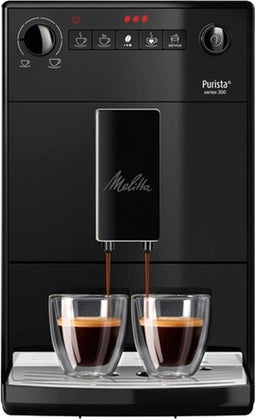 Melitta Purista Pure Black - Volautomatische espressomachine - Fluisterstille molen - 15 bar