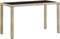 vidaXL - Tuintafel - 123x60x74 - cm - poly - rattan - beige