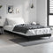 vidaXL - Bedframe - bewerkt - hout - zwart - 90x190 - cm