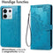 imoshion Hoesje Geschikt voor Xiaomi Redmi Note 13 Pro (5G) / Poco X6 Hoesje Met Pasjeshouder - imoshion Mandala Bookcase - Turquoise