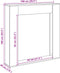 vidaXL - Haardombouw - 100x20x100 - cm - bewerkt - hout - zwart
