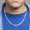 Vigor ketting arendsoog 7 mm 60 cm - Schakelketting - Gepolijst - Zilver