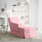 vidaXL - Chaise - longue - met - bolster - en - rechterarmleuning - fluweel - roze