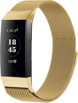 iMoshion Bandje Geschikt voor Fitbit Charge 3 / 4 Maat S - iMoshion Milanees magnetische band - goud
