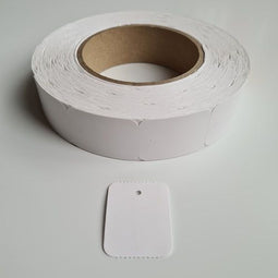 Klika - Hangetiket op rol 30x40 mm blanko 1000st - 14 stuks