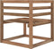 vidaXL - Tuinhoekbanken - 2 - st - pallet - bruin - geïmpregneerd - grenenhout