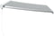 vidaXL - Luifel - uittrekbaar - 4x3 - m - stof - en - aluminium - antraciet - en - wit