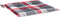 vidaXL - Tuinstoelkussens - 4 - st - 50x50x3 - cm - oxford - stof - ruitpatroon - rood