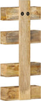 vidaXL - Tijdschriftenwandrek - 30x11x72 - cm - massief - mangohout