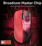 ATTACK SHARK X6 - Draadloze Gaming Muis - Pixart PAW3395 26000DPI RGB-Oplaadstation - Licht rood