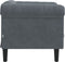vidaXL Fauteuil fluweel donkergrijs