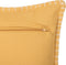 KAVALAM - Sierkussen - Mosterdgeel - 45 x 45 cm - Katoen