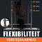 DH FitLife Dip Bars - Dip Station Verstelbaar 80-90 cm - Parallettes Calisthenics Krachttraining - Zwart