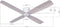 Plafondventilator Fraser - Wit - White Wash