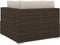vidaXL - Hoekbank - 1 - st - met - kussens - poly - rattan - bruin