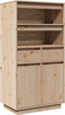 vidaXL - Hoge - kast - 60x40x116,5 - cm - massief - grenenhout