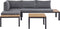 Beliani PIENZA - Loungeset voor 4 - Zwart - Kunsthout
