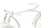 Bordsklocka Fiets Wit Metaal 38 x 20 x 4 cm (4 Stuks)