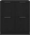 vidaXL - Zwarte - Eiken - Sideboard - - - 60 - x - 30 - x - 70 - cm - - - Gemaakt - van - Geengineerd - Hout