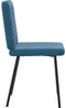 vidaXL - Eetkamerstoelen - 2 - st - fluweel - blauw