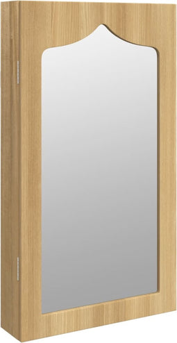 vidaXL - Sieradenkast - met - spiegel - wandgemonteerd - 37,5x10x67 - cm