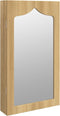 vidaXL - Sieradenkast - met - spiegel - wandgemonteerd - 37,5x10x67 - cm