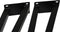 Tafelpoot V-Model - 20x10,5x72 - Zwart - Metaal - Set van 3