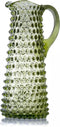 Anna Von Lipa Waterkan Waterkaraf Glas Schenkkan met oor Eiffel Hobnail Kan Karaf 1L Olijfgroen