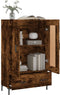 vidaXL - Hoge - kast - 69,5x31x115 - cm - bewerkt - hout - gerookt - eikenkleurig