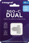 Integral 360-C - Dual USB-C Flash Drive - 16GB - Zilver