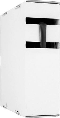 Hongshang 211195908 Krimpkous zonder lijm Zwart 12.70 mm 6.40 mm Krimpverhouding:2:1 8 m
