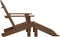 vidaXL - Tuinstoel - met - voetenbank - hout - bruin