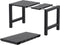 siesta vegas uitschuifbare bartafel – 100 / 140 cm – zwart